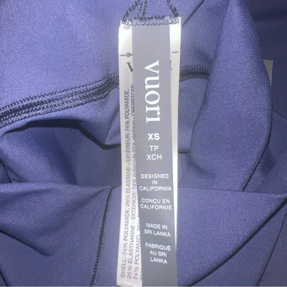 Vuori AllTheForm Legging Blue Coast XS NWT High Rise Sold Out $110 - Picture 8 of 9